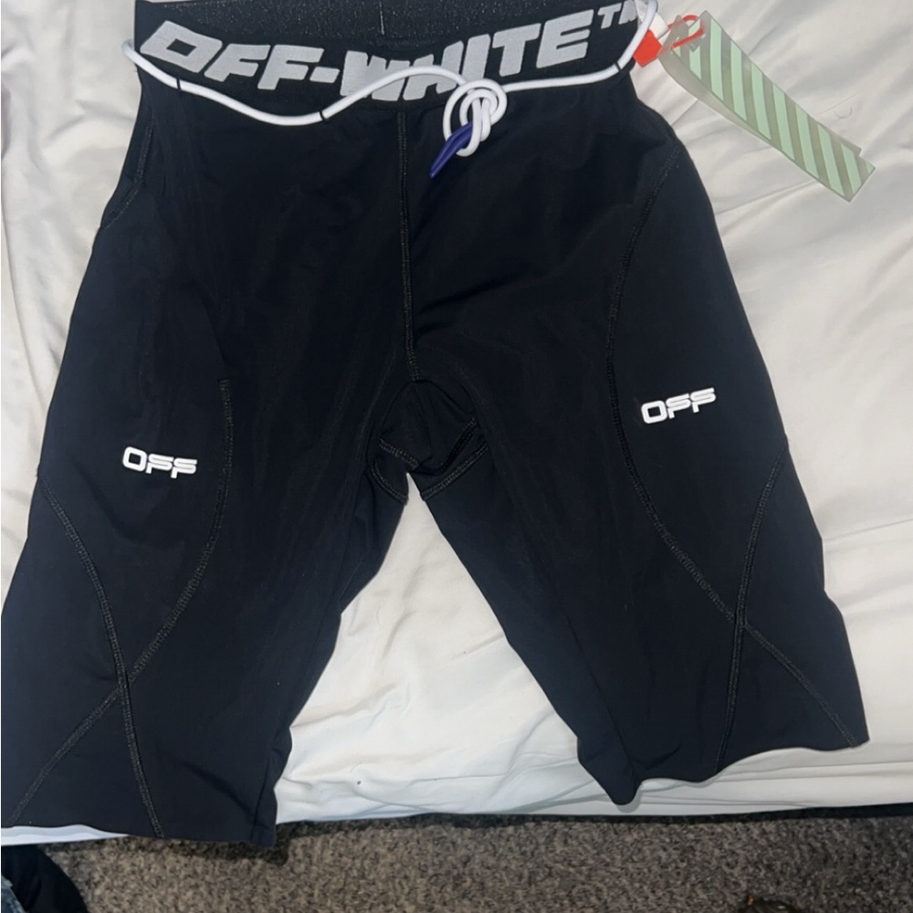 Off-White Black Logo Shorts